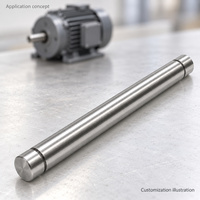 Custom Carbon Steel Locating Shaft with Two Retaining Ring Grooves