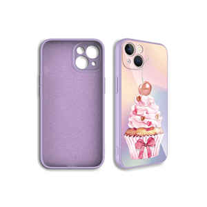 Funda de Silicona Rígida Epoxi con Diseño Personalizado Serie NXXA para iPhone 13 Plus, Anti-Huellas, Estilo Ins, Ofrece Protección para la Cámara - Product Image 2