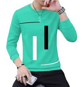 Camiseta de Manga Larga para Hombre, Estilo Vintage, Estampada, Tejida, Ecológica, Tendencia Urbana, Moda de Verano, Venta al Por Mayor - Product Image 4