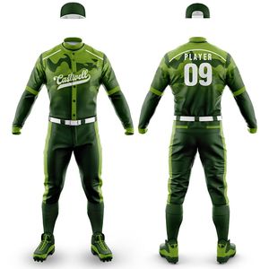 Ensembles d'uniformes de baseball pour hommes Logo personnalisé et longue conception de couleur personnalisée Impression par sublimation en gros Style 2025 - Product Image 6