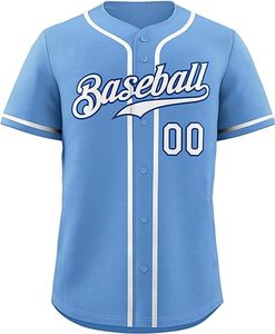 Sublimación personalizada para hombre uniforme de béisbol desgaste botón abajo camiseta de béisbol para la venta - Product Image 3