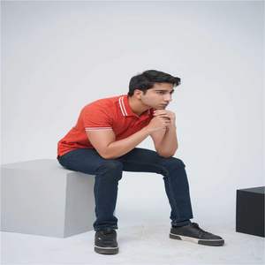 เสื้อโปโลแขนสั้นสำหรับผู้ชายผ้าโพลีเอสเตอร์ผ้าคอตตอนพิมพ์ลายกอล์ฟแห้งเร็วระบายอากาศได้ดี - Product Image 3