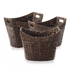 Cesta de regalo de jacinto de agua, cestas de excelente calidad para almacenamiento y organización del hogar - Product Image 3