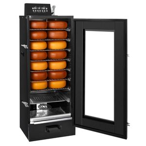 Four à fumage Gastro Mini GGM ROGHB8-Digital-avec 7 grilles et porte en verre-475x450mm-Noir - Product Image 1
