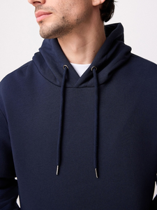 Sweat à capuche décontracté streetwear d'hiver pour hommes avec poche kangourou noire style uni - Product Image 3