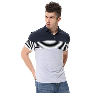 Odm 250 Gsm camiseta de peso pesado diseño personalizado en blanco 100% algodón cuello redondo Polo camiseta para hombre - Product Image 6