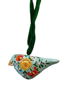 Adornos navideños de árbol de bolas de papel con forma de pájaro y cuentagotas con técnicas de impresión UV - Product Image 6