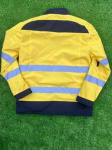 เสื้อแจ็กเก็ตผ้าใบสะท้อนแสงสำหรับชายและหญิงเสื้อแจ็กเก็ตความปลอดภัยทางถนนแบบเป็นทางการดีไซน์ตามสั่งกันน้ำระบายอากาศได้ดี - Product Image 4