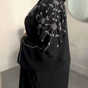 เดรสคาฟตันทางการดูไบเสื้อผ้ามุสลิมแบบดั้งเดิมหรูหราด้านหน้าสไตล์อาบายาแบบดั้งเดิม - Product Image 1