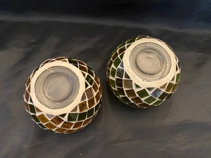 Handmade Modern Simple Mosaic Beeswax Votive <b>Tealight</b> Holder Highly Scented Candleholder Home Decor Christmas Weddings Parties - Product Image 5