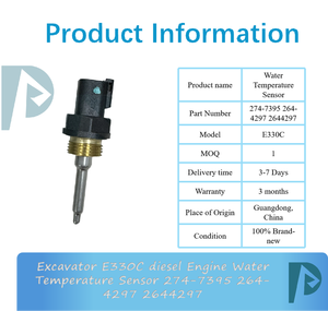 Capteur de température d'eau du moteur diesel pour excavatrice E330C 274-7395 264-4297 2644297 - Product Image 3