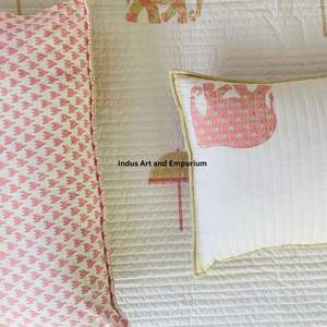 Cubrecamas de Algodón Estampados a Mano al por Mayor, Cubrecama Acolchado de Algodón - Product Image 5