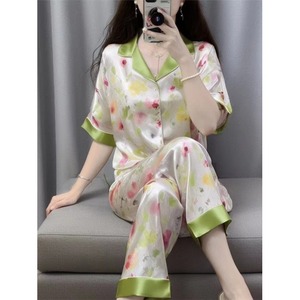 Venta caliente ropa de dormir transpirable logotipo personalizado de alta calidad señoras pijama conjunto causal moda elegante fabricante ropa de dormir de las mujeres - Product Image 4