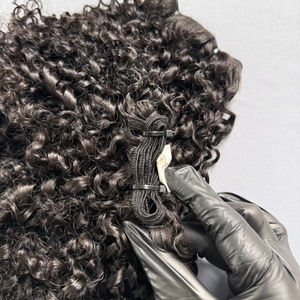 Extensions de cheveux humains vierges non Remy vietnamiens pour boucles, pointes en kératine, pointes I/U/K/plates, mèches à clipser, double trame machine, sur mesure - Product Image 1