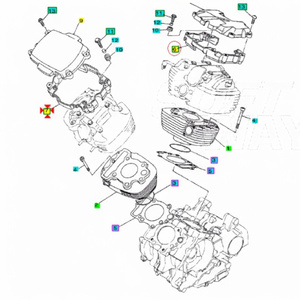 Nueva Cubierta de Cabeza para Yamaha XVS Drag Star 650 1997-2006 Modelo 4VR111920000 - Product Image 1