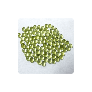 Juego redondo de piedras preciosas naturales de peridoto de alta calidad del fabricante al por mayor, cabujón de piedra genuina de tamaño de 5mm - Product Image 2
