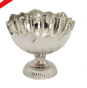 Bol de service de fruits et de salade fini en aluminium et en métal à haute apparence pour restaurant et bar d'hôtel - Product Image 3