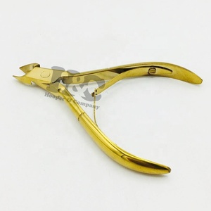 Nouveau kit de manucure et pédicure Gold Nipper, outils en acier inoxydable, y compris coupe-ongles à lame droite - Product Image 5