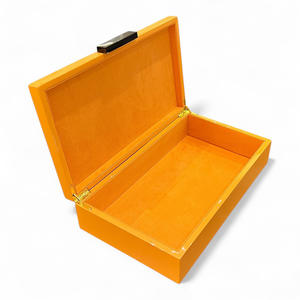 High gloss lacquer box on trend best quality <b>lacquerware</b> lacquered storage decor boxes for sale - Product Image 3