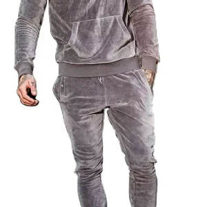 High Quality <b>Velvet</b> <b>Women</b> Velour <b>Jogger</b> Sets Full Zip Cotton Breathable Suede Track Suit for Gym for Winter for Girls - Product Image 2