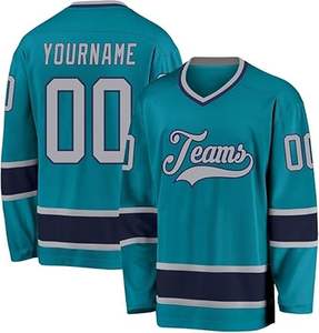 Conjunto personalizado de uniforme de hockey 2025 Impresión a todo color de tela transpirable para tiendas de clubes deportivos o pedidos de equipos - Product Image 5