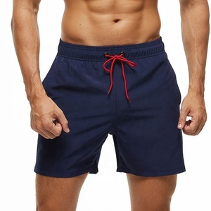 Ropa de entrenamiento Deportes Cordón OEM Poliéster Pantalones cortos Gimnasio Activewear Pantalones cortos para hombres Pantalones cortos para correr de secado rápido - Product Image 3