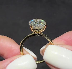 Anillo de diamante corte ovalado - Product Image 1