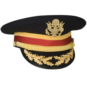Hot Selling Officer <b>Peak</b> <b>Cap</b> Made in Wool <b>Peak</b> <b>Cap</b> Hats Low Price Custom <b>Peak</b> <b>Caps</b> With Custom Logo Embroidery - Product Image 3