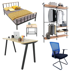 Ensemble de meubles de chambre à coucher classique en bois de chêne 5 pièces avec lits inclinables et rangements - Product Image 1