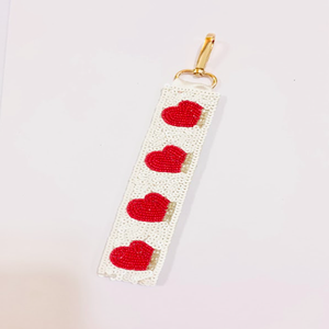 Bolso con cuentas de semillas adornado a mano de La India, llaveros personalizados con cuentas multicolores, diademas encantadoras - Product Image 1