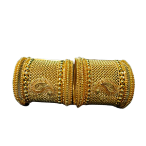 Top Selling Item 2025 <b>Bangles</b> <b>Set</b> with 22K Gold Plated Modern Style <b>Bangles</b> <b>Set</b> for Women Wear Jewelry by Exporters - Product Image 2