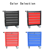 Armoire à outils roulante robuste à 5 tiroirs, coffre à outils en acier verrouillable pour garage et atelier, personnalisable OEM