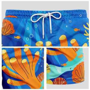 Custom Design Men's Swim Shorts Set Solid Pattern Print Beach <b>Trunks</b> Easy Dry Street Wear Latest Fashion Design - Product Image 4