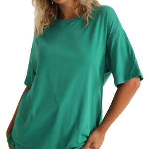 Camiseta de Mujer al Por Mayor del Mejor Fabricante, Camiseta Oversize de Manga Corta, Camiseta Extra Grande de Alta Calidad - Product Image 1