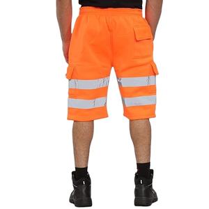 Pantalones Cortos de Trabajo de Alta Visibilidad para Hombre, Pantalones Cortos de Seguridad Reflectantes, Fabricante de Fábrica con Etiqueta Privada OEM Personalizada - Product Image 4