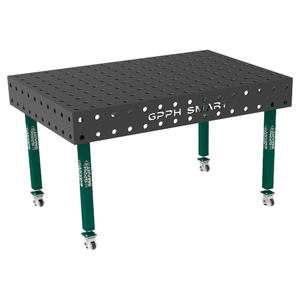 Smart GPPH <b>welding</b> <b>bench</b> with 15mm thick wheels, 28mm holes, dimensions from 1.5 to 3 meters - Product Image 1
