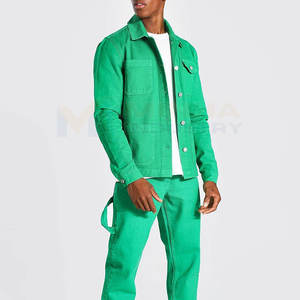 Dernier style, nouvelle arrivée, veste en jean pour homme, couleur personnalisée, coton et polyester, vente en gros de vestes en jean pour homme - Product Image 5