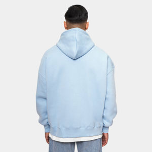 Sudadera con capucha extragrande estilo vintage para hombre, diseño de patchwork, impresión digital y bordado, forro polar, talla grande, con cremallera. - Product Image 2