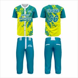Uniformes de Béisbol Unisex de Alta Calidad, 100% Poliéster, Secado Rápido, Transpirables, Personalizables con Nombre de Equipo, Servicio OEM, Pakistán - Product Image 2
