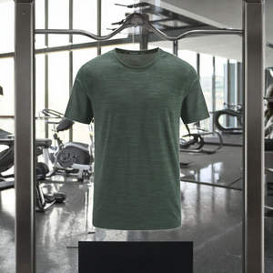 Camiseta Deportiva de Poliéster de Alta Calidad para Hombre, Ropa Deportiva para Gimnasio, Ejercicio, Tallas Grandes, Camisetas de Running con Spandex, Lisas - Product Image 4