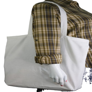 Sac fourre-tout en toile de coton 100% biologique, naturel, écologique, réutilisable, bon marché, avec logo personnalisé, tendance, pour le shopping - Product Image 4