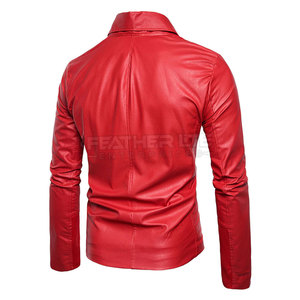 Nuevos productos de estilo Chaquetas de cuero de invierno para hombres Precio al por mayor Chaquetas de cuero para hombres - Product Image 2