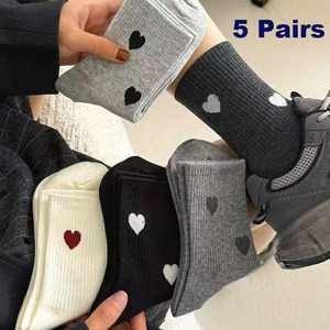 custom 2025 <b>Women</b> Charming Heart Pattern Casual <b>Socks</b> - Product Image 2