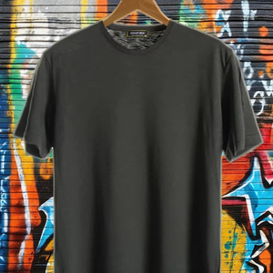 T-shirt en coton uni personnalisé pour hommes et femmes T-shirt à col rond doux et respirant Vêtements quotidiens décontractés Confortable en gros - Product Image 1