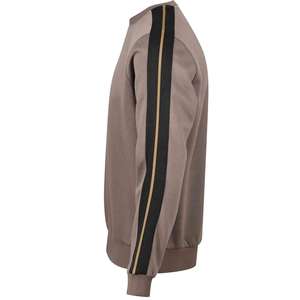 Sweat-shirt en jersey tricoté d'hiver unisexe confortable pour homme avec logo personnalisé, col rond, coupe ample, grande taille, 100% coton biologique - Product Image 3