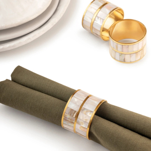 Luxurious <b>Heart</b> <b>Shape</b> Table Decorative Napkin Ring High Quality Metal Mother Of Pearl Napkin Ring Ramadan Decorated Napkin Ring - Product Image 6
