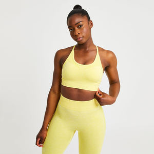 Ensemble de vêtements de fitness taille haute léger pour femmes-motif solide respirant Yoga Gym Leggings de course grande taille en gros - Product Image 3