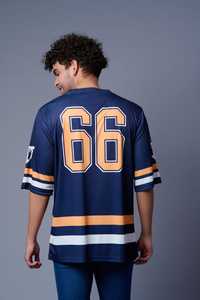 เสื้อเจอร์ซีย์สำหรับทั้งชายและหญิงผ้าเจอร์ซี่มือโปรเสื้อโอเวอร์ไซส์คอวีตาข่ายสไตล์ย้อนยุคพิมพ์ซับลิเมชัน Y2K สตรีทแวร์ตัวเลขกราฟิก - Product Image 5