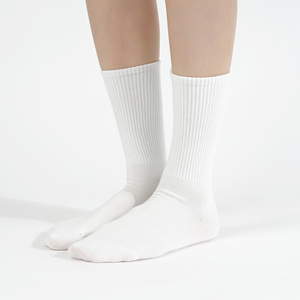 Calcetines de Algodón para Mujer - Diseño de Rayas en Tubo, Color Básico, Estilo Coreano para Uso Diario - Rayas en Tubo B - Product Image 4