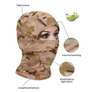 Factory Wholesale Custom Logo Balaclava Fashion Ski <b>Mask</b> Outdoor Sports Polyester Unisex Adults Camouflage Tactical Balaclava - Product Image 2
